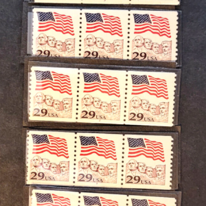 Scott #2523 Flag Mount Rushmore Plate # Coil (PNC3) of 3 Stamps - MNH