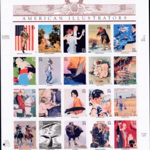 Scott #3502 American Illustrators (Norman Rockwell) Sheet of 20 Stamps - MNH