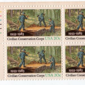 Scott #2037 Civilian Conservation Corps Plate Block of 4 Stamps - MNH UL