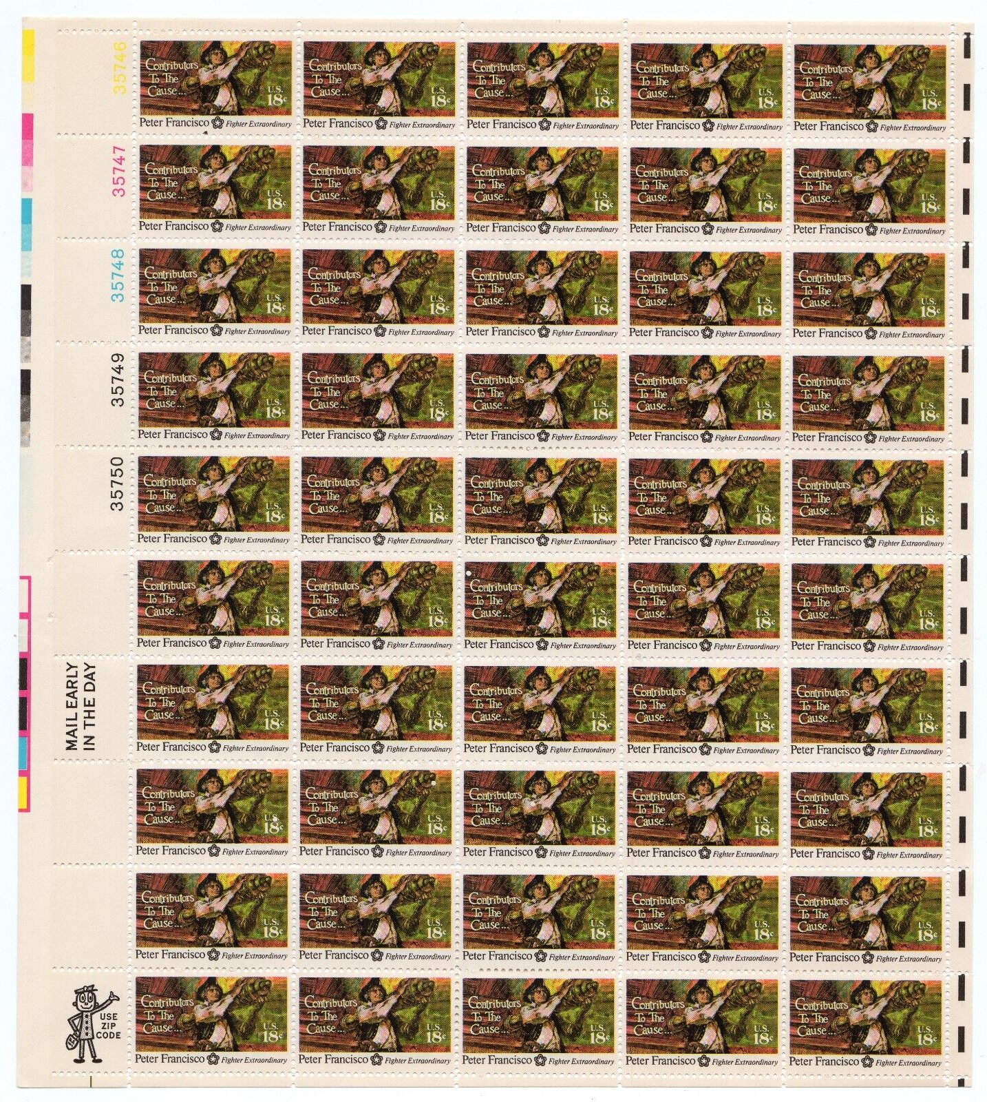 Scott #1562 Contributors to the Cause Sheet of 50 Stamps - MNH #3