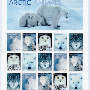Scott #3292a (3288-3292) Arctic Animals Full Sheet of 15 Stamps - MNH