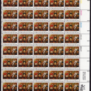 Scott #1728 Saratoga Surrender Burgoyne (Trumbull) Sheet of 40 Stamps MNH UR