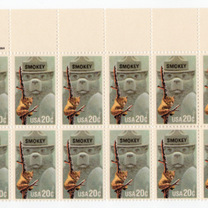 Scott #2096 Smokey Bear Plate Block of 20 Stamps - MNH P#8999-3 UR