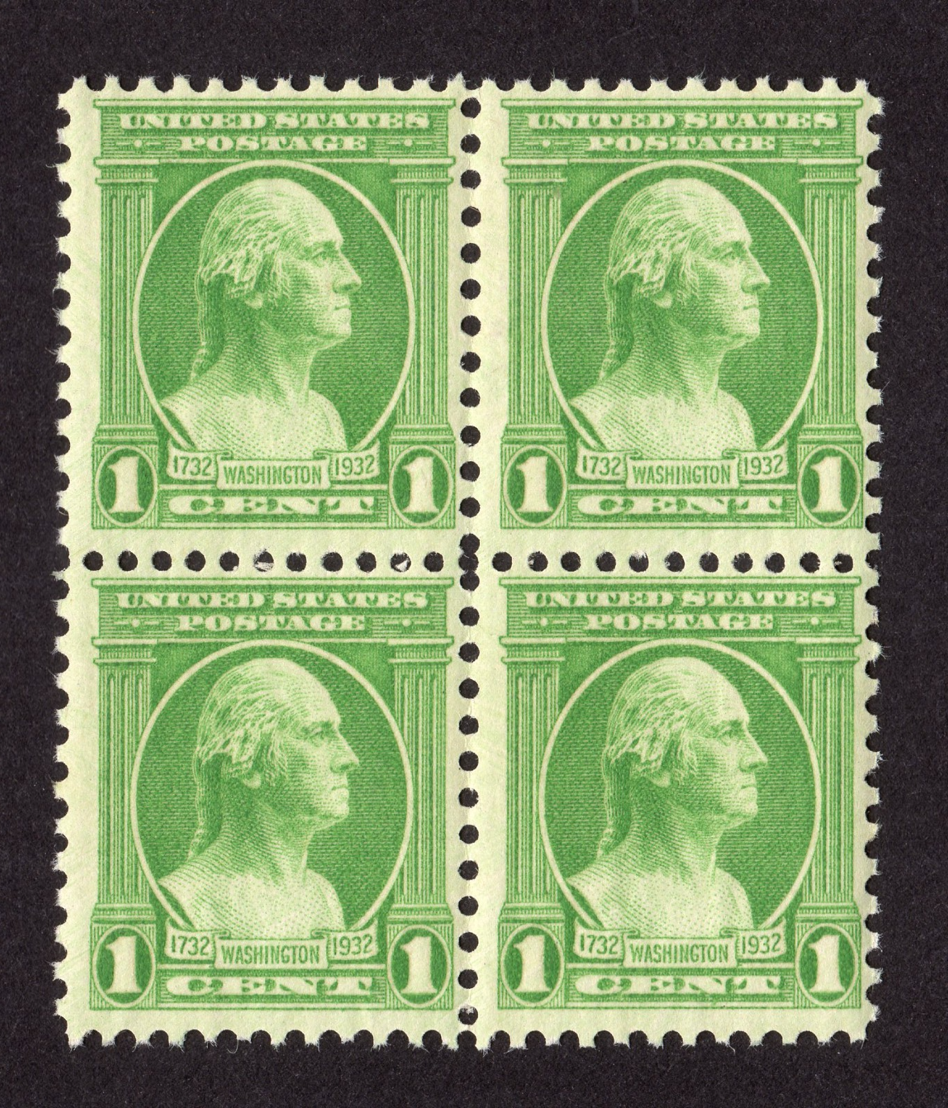 Scott #705 George Washington Block Of 4 Stamps - MNH
