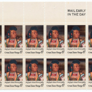 Scott #1364 Chief Joseph Plate Block of 20 Stamps - MNH UR