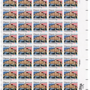 Scott #2103 Hispanic Americans Sheet of 40 Stamps - MNH P#111111 UR