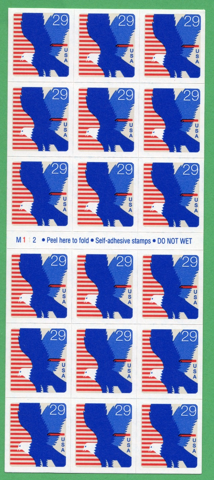 Scott #2598a Eagle Booklet of 18 Stamps - MNH P#M112