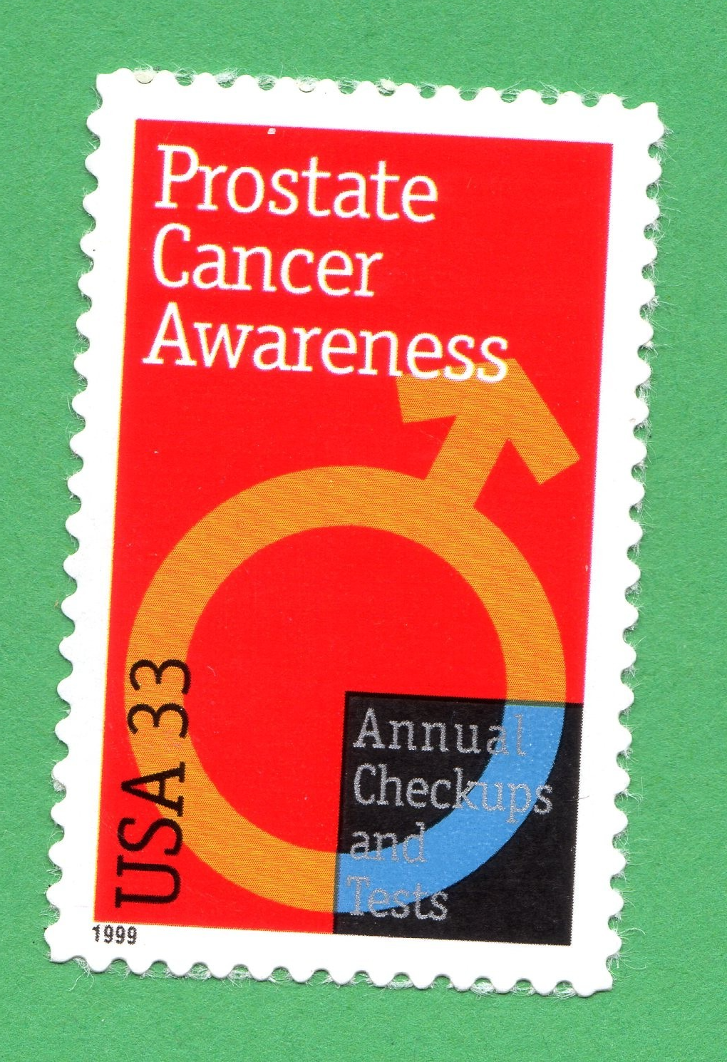 Scott #3315 Prostate Cancer Awareness Single Stamp - MNH XF