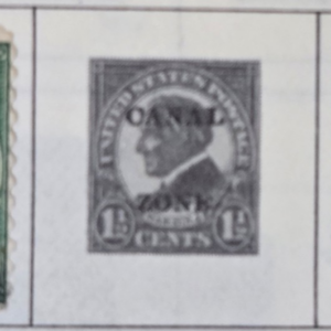 Stamp Canal Zone 1924 #71 & #73 used