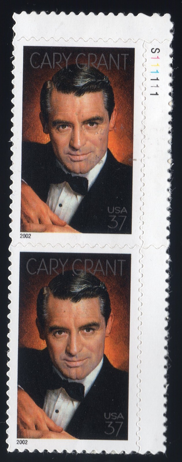 Scott #3692 Cary Grant Vertical Pair of Stamps - MNH PC#2