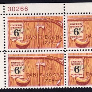 Scott #1357 Daniel Boone Plate Block of 4 Stamps - MNH