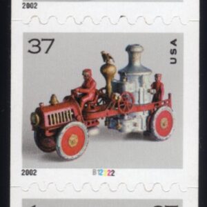 Scott #3641a Antique Toys Plate Number Coil (PNC5) of 5 Stamps - MNH P#B12222