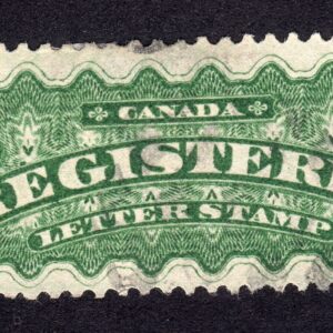 Canada F2 Registered Mail used stamp