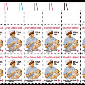 Scott #1910 Gift of Self (Red Cross) Plate Block of 20 Stamps - MNH