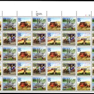Scott #2437a (2434) 20th Universal Postal Congress 25¢ Sheet of 40 Stamps MNH LR