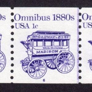 Scott #1897 Omnibus Coil & Line (PNC5) of 5 Stamps - MNH P#6