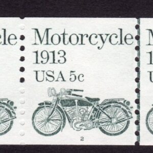 Scott #1899 Motorcycle Plate Number Coil (PNC5) of 5 Stamps - MNH P#2