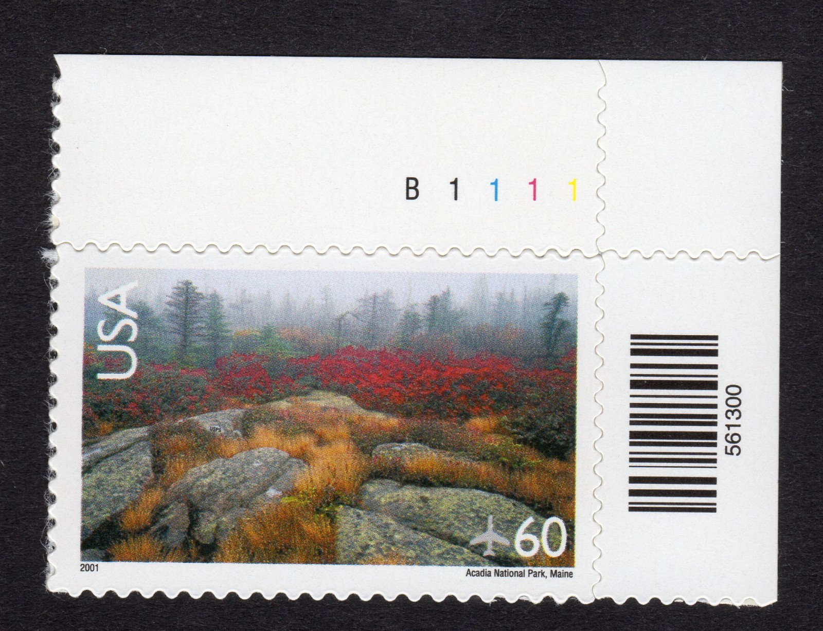 Scott #c138 Acadia National Park Airmail Plate # Single Stamp - MNH UR
