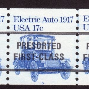 Scott #1906a Electric Auto 1917 Precancel PNC5 Stamp of 5 Coil - MNH P#5 C