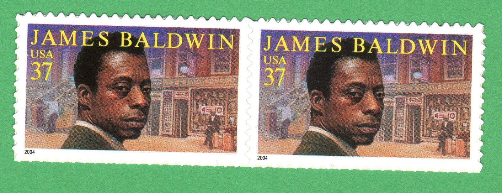 Scott #3871 James Baldwin Horizontal Pair of 37¢ Stamps - MNH