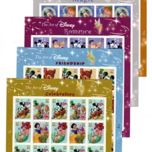 Scott #3868a-3915a-4028a-4195a-4345a Disney Animations Sheets of 20 Stamps - MNH
