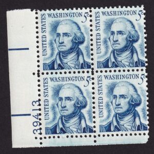 Scott #1283B George Washington Plate Block of 4 Stamps - MNH P#39413 LL