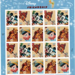 Scott #3868a (3865-3568) Disney Friendship Sheet of 20 Stamps - MNH