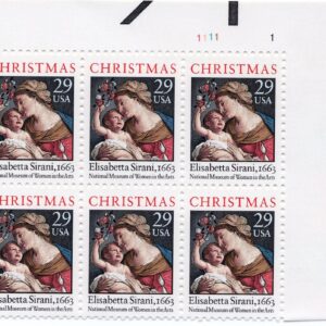 Scott #2871 Christmas Madonna (Sirani) Plate Block of 6 Stamps - MNH