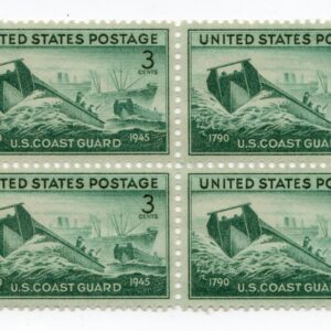 Scott #936 Coast Guard Block of 4 Stamps - MNH w/EE selvage
