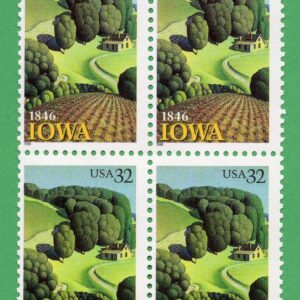Scott #3088 Iowa (Des Moines) Horizontal Block of 4 Stamps - MNH