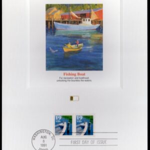 Scott #2529 Fishing Boat Fleetwood Postal Card 08/08/91 FDC