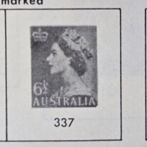 Stamp Australia 1953-64 set 0f 10 #258,293-294,320-321,334,339,342,365,380,384