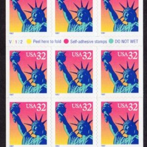 Scott #3122Ef 32¢ Statue of Liberty Booklet of 20 Stamps - MNH P#V2122