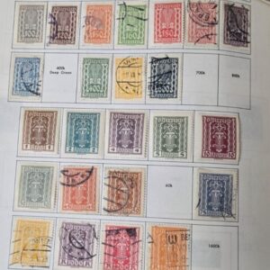 Stamp Austria 1922-24 Set of 35 mix of MH & used