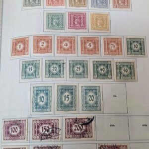 Stamp Austria 1921-24 Newspaper J103-109,J111-116 MH; rest are used