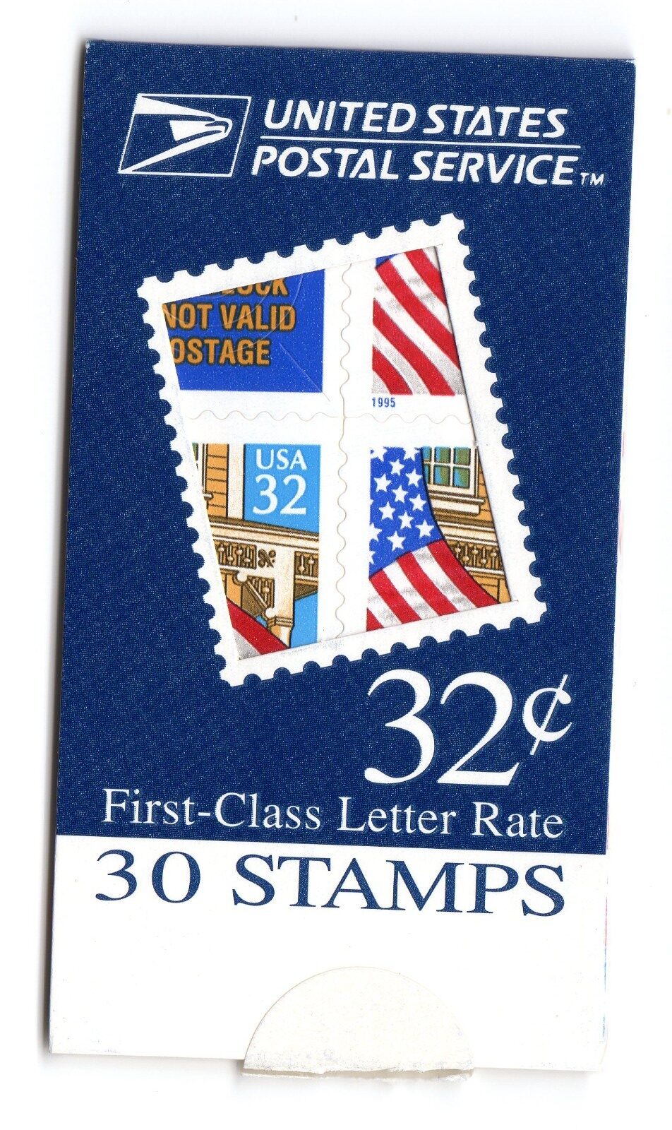 Scott #BK227 Flag over Porch Makeshift Vending Booklet Of 30 Stamps - MNH 3634X