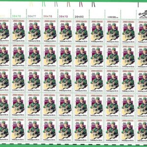 Scott #1755 13¢ Jimmie Rodgers Sheet of 50 Stamps - MNH UL