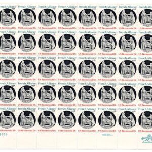 Scott #1753 13¢ French Alliance Sheet of 40 Stamps - MNH P#38241 UR