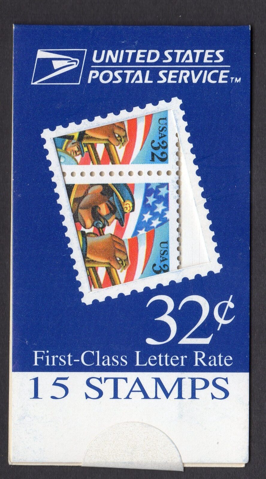 Scott #BK268 (3153) Stars and Stripes Booklet of 15 Stamps - MNH 3662