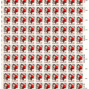 Scott #1730 15¢ Christmas Rural Mailbox Sheet of 100 Stamps - MNH UR