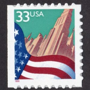 Scott #3279 Flag over City Single Stamp - MNH