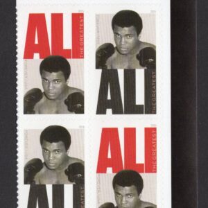 Scott #6051b (6050) Muhammad Ali Block of 4 Forever Stamps - MNH UR