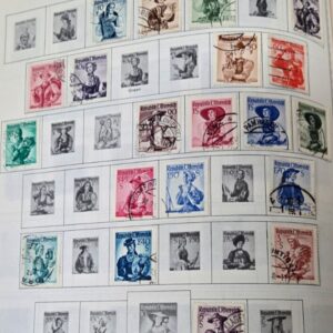 Stamp Austria 1948-53 set of 23 Postage & Air Mail used