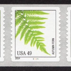Scott #4852a (4748) Ferns Coil of 5 (PNC5) Stamps - MNH