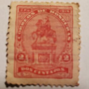Stamp Latin America Honduras 1919 2c "Statue to Francisco Morazan" Sc #185