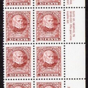 Scott #2587 James K. Polk Plate Block Of 20 Stamps - MNH Right LR