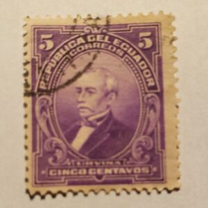 Stamp Latin America Ecuador 1911-1928 5c Pres Urvina Sc#207