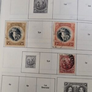 Stamp Barbados 1916-35 #127-129, 140, 142, 154, 165-168 used