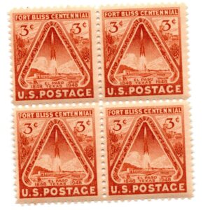 Scott #976 Fort Bliss El Paso Block of 4 Stamps - MNH