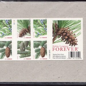 Scott #4481b (4478-4481) Evergreen Trees Booklet of 20 Stamps - Sealed
